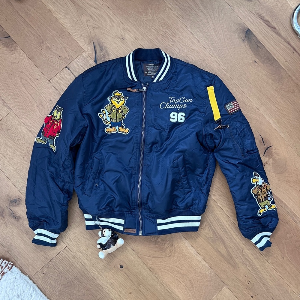 Top Gun Champs Navy Bomber Jacket